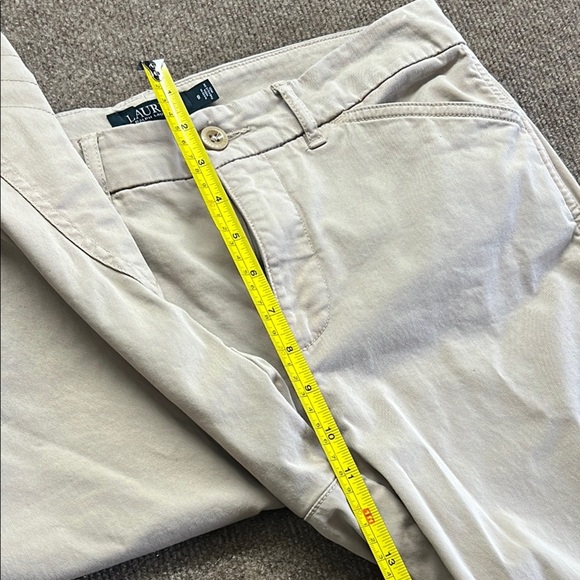 Lauren Ralph Lauren Women’s Horse Riding Pants Khaki Size 8 Button leg - Picture 10 of 12